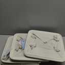 OrganiHaus 12x12 Cube Storage Bins 4 Pack, Foldable Cube Storage Organizer w/ Rope Handles, Collapsible Fabric Bins for Toys, Clothes & Closet Organization, Fabric Square Baskets - Beige/White