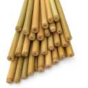 LJAAJSUV 20 Pcs - 18 inches Plant Stakes Natural Garden Bamboo Sticks for Indoor and Outdoor Plants, Plant Support Stakes for Tomatoes, Beans, Potted Plants