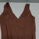 REORIA Butsmooth® Women’s Trendy Sexy Plunge Deep V Neck Sleeveless V Backless Going Out Tank Bodysuits Tops Medium, Coffee