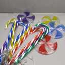10PK Flashing Christmas Candy Cane Lollipop Lights for Pathway Outdoor, Christmas Decorations Outdoor, 8 Modes 130 LED Waterproof Xmas Stake Light for Garden Yard (Multi-Color),Demage