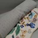 Hallway Floral 2'6x14 Runner Rugs: Washable Scalloped Soft Carpet with Non-Slip Backing for Entryway Kitchen Stain-Resistant Bedroom Floor Mat  Gifts for Newlyweds/Household Home Dcor (2'6x14,Cream)