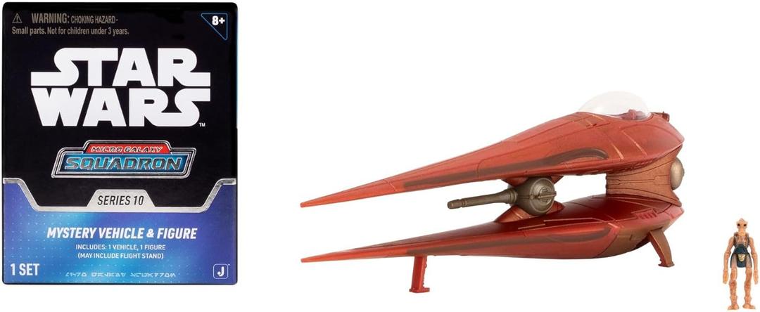 Star Wars Micro Galaxy Squadron Geonosian Starfighter Mystery Bundle - 3-Inch and 2.5-Inch Vehicles with Accessories