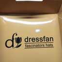 dressfan Vintage Fascinator Hats for Women,20s 50s Linen Flower Hat for Derby/Church/Wedding/Cocktail/Tea Party, Fushia