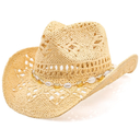 Cowboy Hat,Cowgirl Hat,Cowboy Hats for Women/Mens/Straw Wide with Shapeable Brim Cowboy Hat for Womens/White/Black.