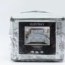 ELLEN TRACY 4 Piece Bedding Set Queen size. 1 Comforter 90×90 inch, 2 Comforter Shams 20×26 inch, 1 Quilt, 90×90 inch