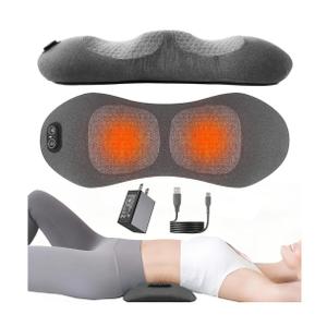 Brand: Lewuyoya
4.0
4.0 out of 5 stars
(371)
2026 Upgraded Triple Fusion Back Massager with Heat, Vibration and Traction for Sciatica Pain Relief, 3-in-1 Electric Lumbar Support Pillow Device for Lower Back Pain in Bed, Chair, Couch