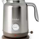 Trisiko 1.7L Large Electric Kettle with Thermometer,57.oz Electric Tea kettle with Automatically Shut Off,304 Stainless Steel,1200W Hot Water Kettle Electric for Coffee&Tea (Chrome)