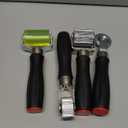 Coloch 4 Pcs Car Sound Deadening Roller Sound Insulation Tool for Auto Noise Roller, Metal Sound Deadener Roller Set Hand Bearing Equipped Wheel Roller Seam Roller Rolling Wheel Interior Accessories