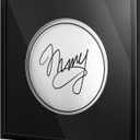 Silipull Drum Head Display Frame Wall Mount Wooden Drum Head Display Case Cabinet W/98% UV Acrylic Door Lockable Rack Storage Shadow Box for Collection Musician Collector Memorabilia(14" Drumhead)