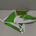 Dinosaur & Garden Party Gradient Green Felt Triangle Pennant Banner Garland Party Decoration Flags for Birthday, Wedding, Baby Shower, Arbor Day, Summer Golf & Outdoor Events, 32ft (9" x 6.5" Flags)