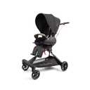 Baby Stroller Lightweight,High Landscape 360Rotable,Ergonomic,Adjustable Backrest Canopy Peekaboo Window,Foldable,All Terrain Wheels,Storage Basket,Travel Stroller Wagon for Newborn Toddler Black