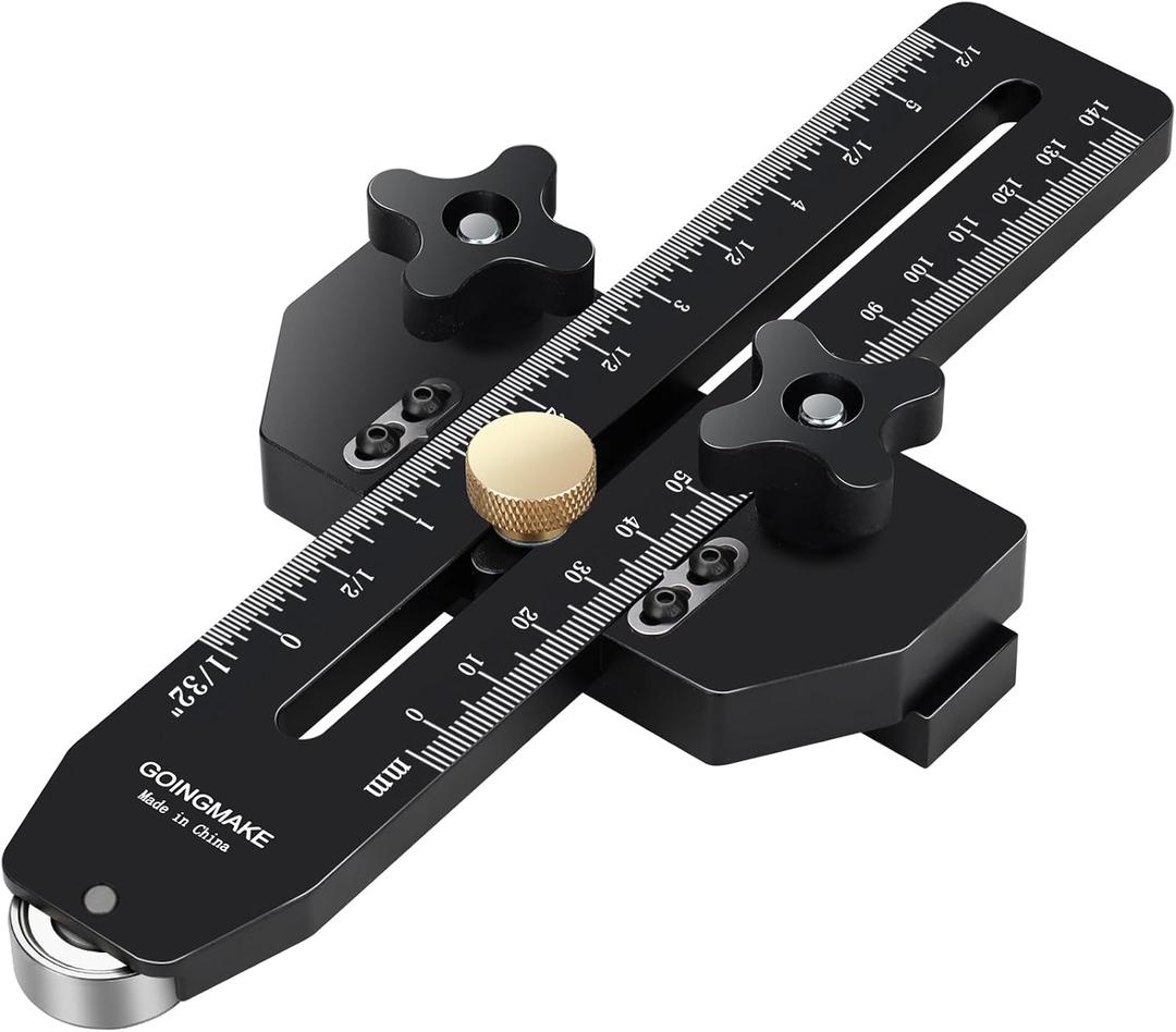 Thin Rip Jig Table Saw Jig Guide for Making Repetitive Narrow Thin Strip Cuts Woodworking Tools Fast Thin Ripping Guide for Table Saw Band Saw Router Table Fits for 3/8" x 3/4" T Slot