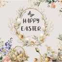 7X5FT Eggs Bunny Easter Party Backdrop Hunt Game Party Decorations Spring Photo Booth Props DH-1100