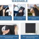 LazBlinds 100% Blackout Roller Shades, No Tools No Drill Cordless Blinds for Windows, Thermal Insulated UV Protection Privacy Window Shades for Bedroom (36''W x 72''H, Navy Blue)
