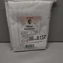 FAUNNA 600TC 100% Cotton Pillow Protectors, Queen Size (20x30), 6 Pack, Oeko-TEX Certified, Hotel Grade Pillow Cover with Silent Zipper, Zip Up Pillow Cases, White