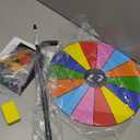 16 Inch Heavy Duty Prize Wheel Color Editable Spinning Wheel with 14 Slots Dry Erase Marker and Eraser Perfect for Fortune Spinning Game Carnival Engaging Home Parties and Tradeshows