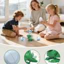 2 Pack Wind-Up Surprise Hatching Eggs Toy, Dinosaur & Penguin Egg Pops Open & Walks, Clockwork Mechanical No Battery Reusable Fun Toy, Birthday Gift for Boys Girls Toddlers