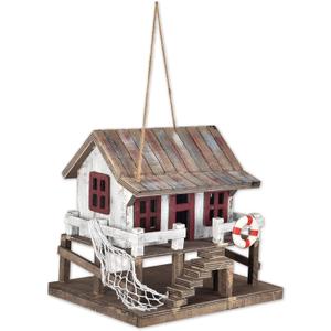 Sunset Vista Designs for The Birds Decorative Birdhouse, Vintage Coastal Cabin