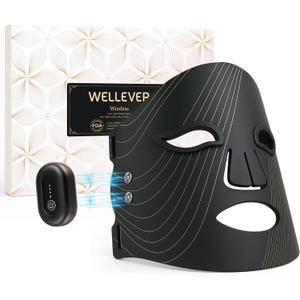 Red Light Therapy Mask for Face, FDA Cleared850nm Inflared Facial Skin Care Device for Skin Rejuvenation, Rechargeable and Ergonomic Design for Home & Travel