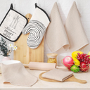 Homaxy 100% Cotton Waffle Weave Kitchen Dish Cloths, Ultra Soft Absorbent Quick Drying Dish Towels, 14x12, pack 3
