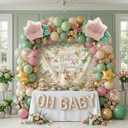 Pastel Mother's Day Balloon Garland Arch Kit with Macaron Balloon Arch kit & Flower Butterfly, Pink Rose Foil Balloons for Mother's Day Decor, Women's Birthday, Tea Party Supplies