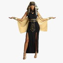 Morph Queen Cleopatra Costume for Women - Egyptian Halloween Costume - Classic Cleopatra Dress for Parties, XL