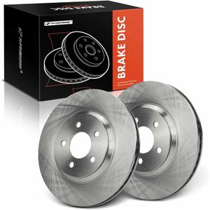 A-Premium 12.43 inch (316mm) Front Vented Disc Brake Rotors Compatible with Select Ford Models - Mustang 2005-2010 4.6L, 2011-2014 3.7L, 2-PC Set