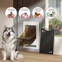 XL Dog Door for Door, Never Rust Plastic Extra Large Doggy Door for Interior and Exterior Doors, XLarge Pet Door with 2 Magnetic Flaps, Closing Panel, Dog Doors for Pets Up to 220 LB