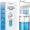 ZOFGENOW Automatic Mouthwash Dispenser for Bathroom,Bathroom Accessories 19.4 Fl Oz Dispensers with Magnetic Cups,Wall Mounted Dispenser,Suitable for All Age Groups,White