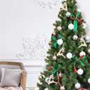 Every Day is Christmas Ornaments, Shatterproof Christmas Tree Ornament Set, Christmas Balls Decoration 35 Count (2.75"/70mm, White Silver)