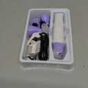 Dog Clippers Grooming Kit, 4 in 1 Quiet Cordless Dog Paw Trimmer & Nail Grinder, Small Cat Clippers Electric Rechargeable Low Noise Pet Shaver for Trimming Hair on Paw Eye Ear Face (Purple)