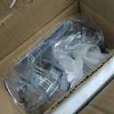 Chrome Light Fixtures, 3 Light Bathroom Vanity Light with Clear Glass Shade, 22in Modern Vanity Light, Bathroom Lighting Fixtures Over Mirror for Living Room