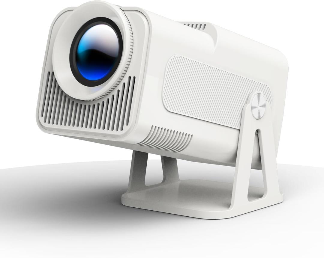 Magcubic Mini Projector with Wifi and Bluetooth, Built-in Apps, Portable Smart 1080P Projector with 4K Support, Auto Keystone, Voice Control, HY320 NTV (Pure White)