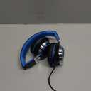 AILIHEN C8 Kids Headphones Wired, On-Ear Headphones with Microphone and Volume Control Foldable Corded Stereo 3.5mm Headset for School Teens Smartphones Chromebook Laptop Tablets Travel (Black Blue) (Medium)