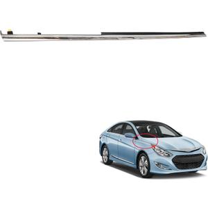 Front Right Chrome Molding Trim Garnish Passenger Side Replacement for Sonata 2011-2014