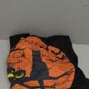 Vintage Scary Halloween Black Cat Costume Retro Moon Cat Mom Long Sleeve T-Shirt, Size XL