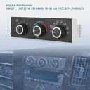 Front A/C Heater Climate Control Module Compatible with 1996-2014 Chevrolet Express 1500 GMC Savana 1500 1996-2020 Chevrolet Express 2500 3500 GMC Savana 2500 3500 Replace# 599-217, 15073274