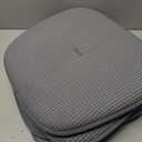 Shinnwa Dining Chair Cushions 4 Pack, Non Slip Indoor Chair Pads, U-Shaped Kitchen Seat Cushions, Set of 4, 15 x 16 Inches, Grey