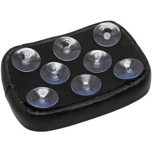 Motorcycle Black Suction Cup Rear Pillion Passenger Pad Seat For Harley 883 1200 48 Universal(Black 8)