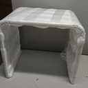Acrylic 15 Inch Small Stool, Clear Acrylic Step Stool for Kids and Adults, Water-Resistant Shower Stool, Modern Bathroom Stool, 200 lbs Weight Capacity