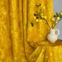 Gold Velvet Curtains - Super Soft Room Darkening Insulating Small Window Drapes for Bedroom Living Room Dining, Wide 52 x Long 84 inch, Warm Gold, 2 Panels