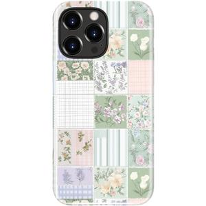 Esdot for iPhone 15 Pro Max Case Cute - Wireless Charging - Preppy Floral