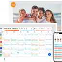 Digital Calendar 15.6" Smart Calendar&Chore Chart, 1080P Interactive Touchscreen Electronic Calendar for Family Schedules, 64GB Digital Picture Frame WiFi, Wall Mountable, AiMOR APP-White