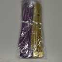 Purple & Gold Tissue Paper Pom-Poms - Hanging Paper Pompoms Flower Ball Wedding, Birthday Party Decoration (6pcs 12in & 10in)