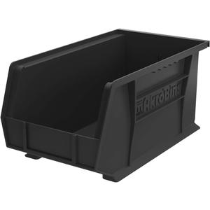 Akro-Mils AkroBins 30240 Plastic Hanging Stackable Storage Organizer Bin, 15-Inch x 8-Inch x 7-Inch, Black, 12-Pack