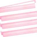 Mahjong Racks with Pushers 4PCS Set Majiang Tile Holder Acrylic Mahjong Racks Accessories and Gifts (Glitter Pink)