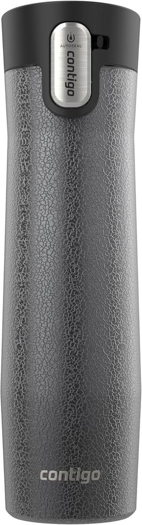 Contigo AUTOSEAL West Loop Vacuum-Insulated Stainless Steel Travel Mug with Easy-Clean Lid, 24 oz, Crystal Sake
