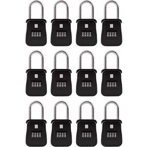 12 Pack of Key Safe Realtor Lock Box with Set-Your-Own Combination Lock