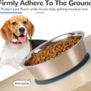 Nicelock Stainless Steel Dog Bowl | Set of 2, Metal Dog Bowls with Suction Base, Rubber Bottom & Premium Material & Easy Clean (Gray-2 Pack)