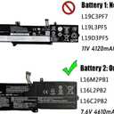 L16C2PB2 L16M2PB1 Laptop Battery Replacement for Lenovo IdeaPad 320-14AST 320-14IAP 320-14ISK 320-15ABR 320-15AST 320-15IAP 330-14IGM 520-15IKB V320-17IKB B320-14IKB L16C2PB1 L16L2PB1 L16L2PB2 30Wh